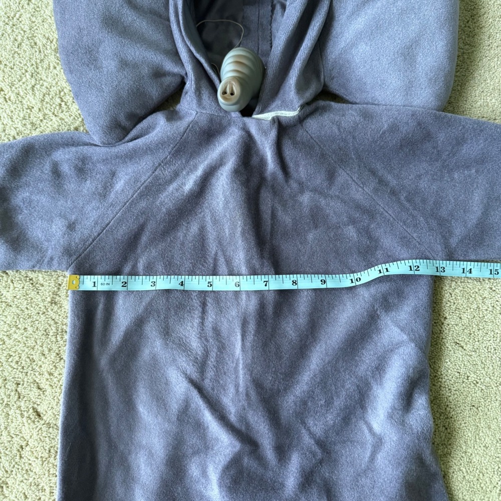 Elephant Costume Bodysuit Kids 2-3T Halloween Gray Hooded One Piece Toddler Baby - Picture 10 of 11